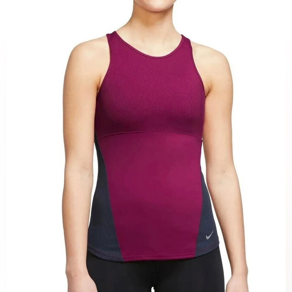 Nike Yoga Women's Dri-FIT Ribbed Training Tank Top Slim Fit